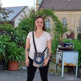 Sunsa skuldertaske til kvinder. Bæredygtig taske lavet af genbrugte jeans og kanvas. Vintage vegansk skuldertaske. Lille crossover taske…