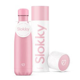 Slokky Pastel Pink Bottle & Lid - 500ml