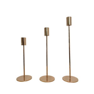 Candlestick - Set Of 3 Candlesticks - Rose