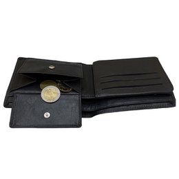 Arrigo - Pung Mænd - Brunt og Sort Læder - Billfold Model - Pung