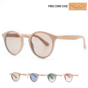 Cork UV protection women eyewear sunglasses (Including case L-500) L-858