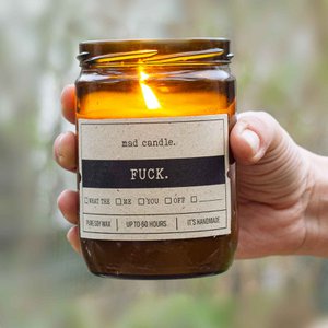 Scented candle FUCK - 360g