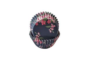 Bella blauwe cupcakepapiertjes 60 stuks Isabelle Rose