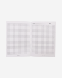 Quaderno A5 con griglia in lussuoso quarzo rosa