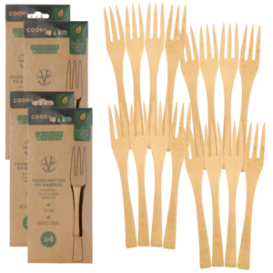 Cook Concept Bamboe Vorken - 16 Stuks - 15 cm
