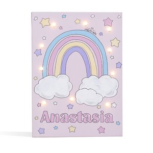 Regenboog geleid licht canvas