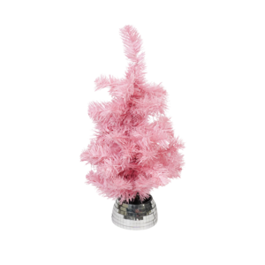Kunstmatige boom- Xmas Tree- LED -licht - Batterij - roze - 50 cm