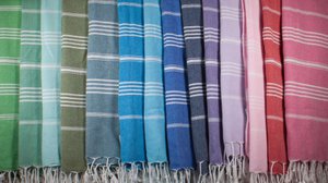 Hamamdoekenset 40 "Classic Towels" | voor sauna, spa, hamam en badpoort & op reis | kleurrijk, klassiek, tijdloos