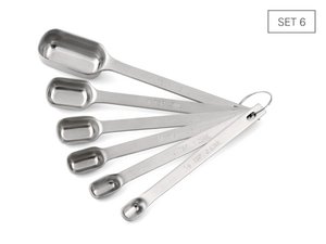 Maatlepelset 6 gemaakt van roestvrij staal