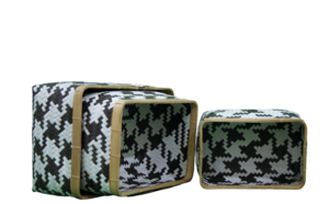 Tortuga synthetisch bamboe opberg manden s/3