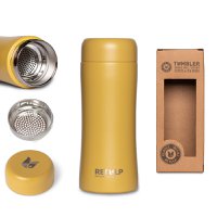 Tumbler Insulated double wall mug Ocher 300 ml