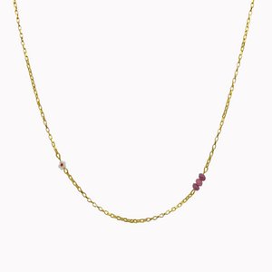 Wildflower Necklace | Minimalist link necklace with flower