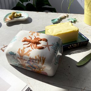 Korallen-Hummer-Butterdose