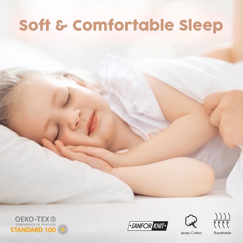 Double Fitted Sheet - 100% Cotton - 135x200cm
