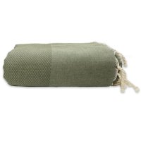 Plaid Grand foulard Honeycomb - Olive Green
