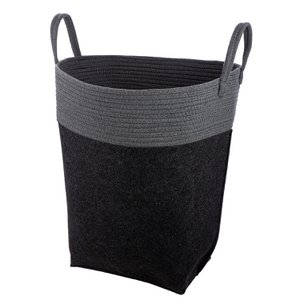 Wäschekorb Corda, dunkelgrau H.60 cm