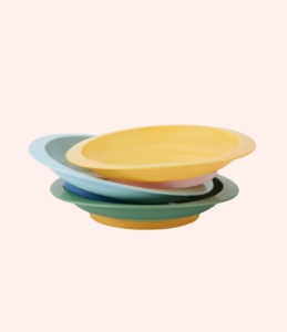 Set mit 3 rutschfesten Tellern