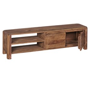 Lowboard hardhout sheesham Ladekast 145 cm TV-plank opbergkast landelijke kast 41 cm TV-kast