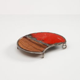 Upcycling coaster wood & oil barrel | different shapes & colors | unique