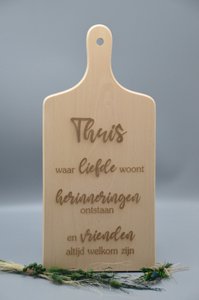 Broodplank Thuis waar liefde woont