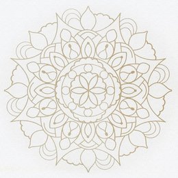 DIYogi™ MANDALA YOGA MAT - WHITE
