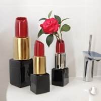Keramik Vase Lippenstift "Milano" VE 2