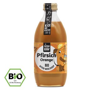 Siroop muis bio perzik sinaasappel > mix tot 4 L drank, 100% biologisch, 100% lekker en 100% muis