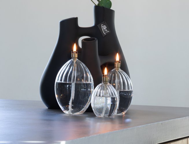 Olielamp Ovalis élégant laiton S