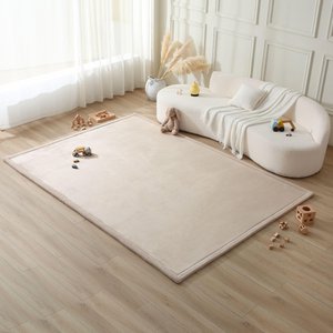 Wolkenweiche Spielmatte Baby 280x200x2,5cm, beige – Teppich für Kinderzimmer mit hochwertigem Memory-Schaum – Krabbelmatte Baby mit Rutschfester Unterseite – Krabbeldecke, Kinderteppich, Tatami Matte