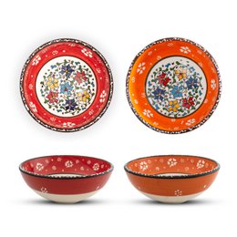 Set di ciotole decorative in ceramica da 2/4- 12 cm fatte a mano