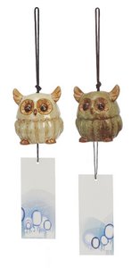 Wind Game Owl gemaakt van porselein 7x7x8cm