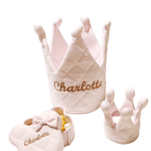 Geburtstagskrone aus Jersey, abgesteppt, 48 cm