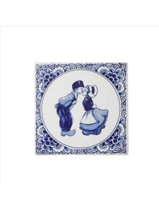 Tile Kuspaar - Delft blue - 13 cm