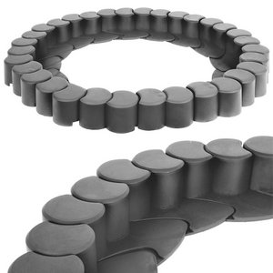 Palissade tuinschutting kunststof 4,1m