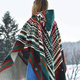 Poncho in alpaca colorato - Prodotto in Ecuador