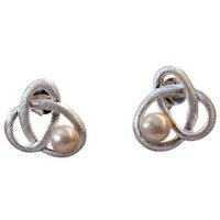 E 816 Ohrstecker , Silber mit Perle