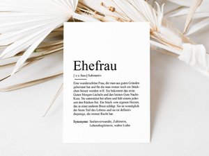 Postkaart "vrouw" definitie