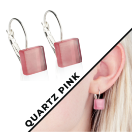Glazen oorbellen met sluiting • 10mm • duurzaam / nikkelvrij / veel kleuren