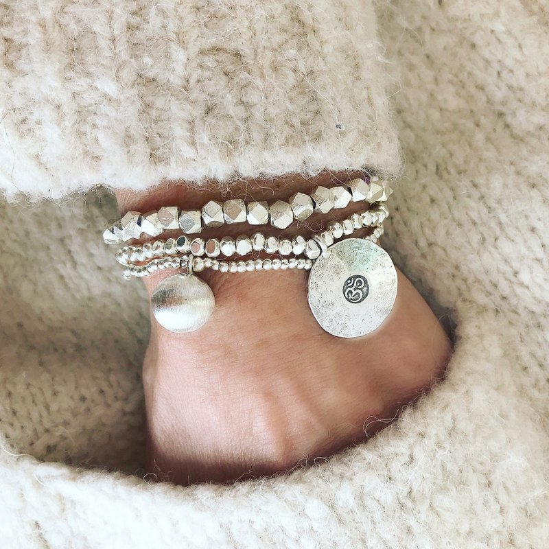 Zilveren kosmos armband