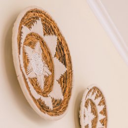 Vægdekoration | Vægkurv | Dekorativ skål GUMA lavet af bananfiber (2 størrelser)