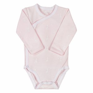 Sophie de giraf overslag romper roze 3M-60cm