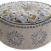 VLOERKUSSEN KATOEN 60X60X27 7500GR G BLAUW TX205286