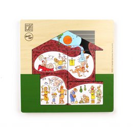 Houten Puzzel - 'Huis' - Joost Swarte