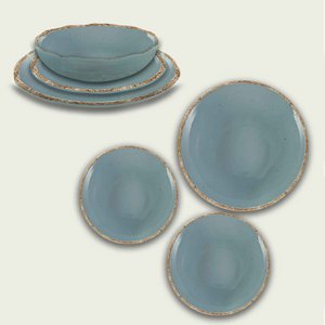 Arca TIERRA  Melamine Diep Soep/Pasta Bord 20cm, grijs