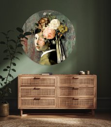 Wall Circle - Metallic Girl - Premium Dibond kvalitet