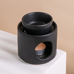 Zwarte keramische parfumbrander