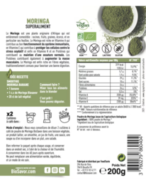 MORINGA EN POUDRE - 200G - KOMPLÉMENT ALIMENTAIRE