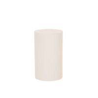 Side Table / Pillar- Cylinder - MDF - Sand - 30x54cm