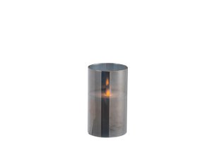 J-Line lamp Blinkend - glas - grijs - small - LED lichtjes