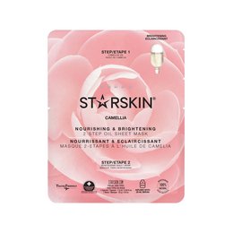 A nourishing and brightening face mask made with camellia oil. The mask is designed to hydrate and revitalize the skin.